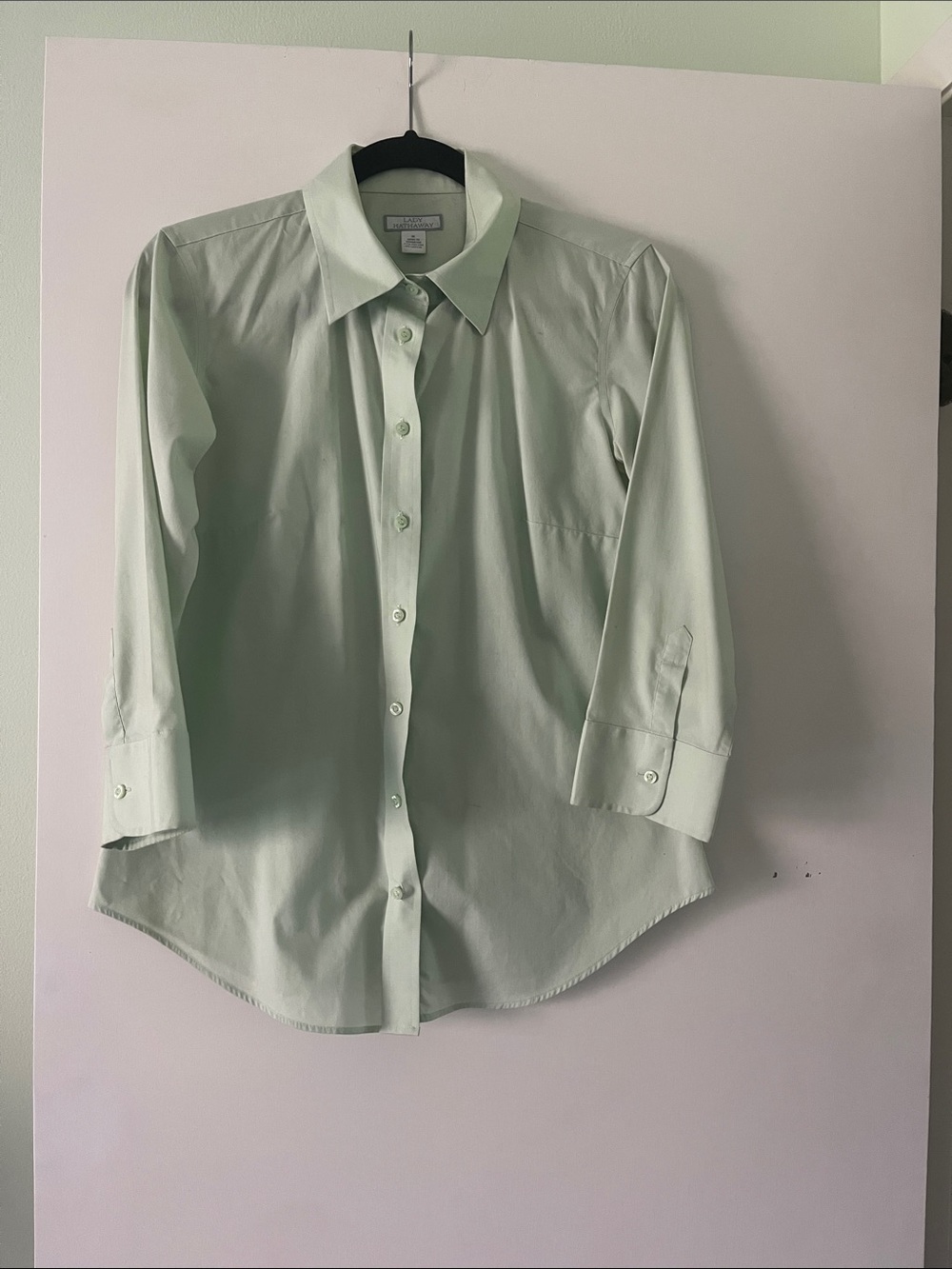 Lady Hathaway green long sleeve blouse